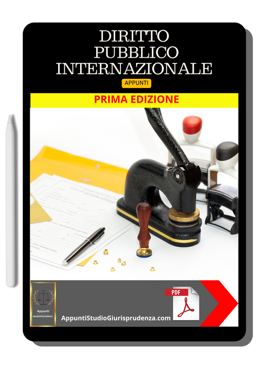 DIRITTO PUBBLICO INTERNAZIONALE