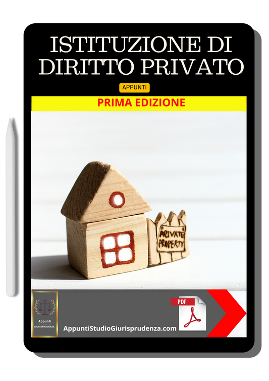 ISTITUZIONE DI DIRITTO PRIVATO